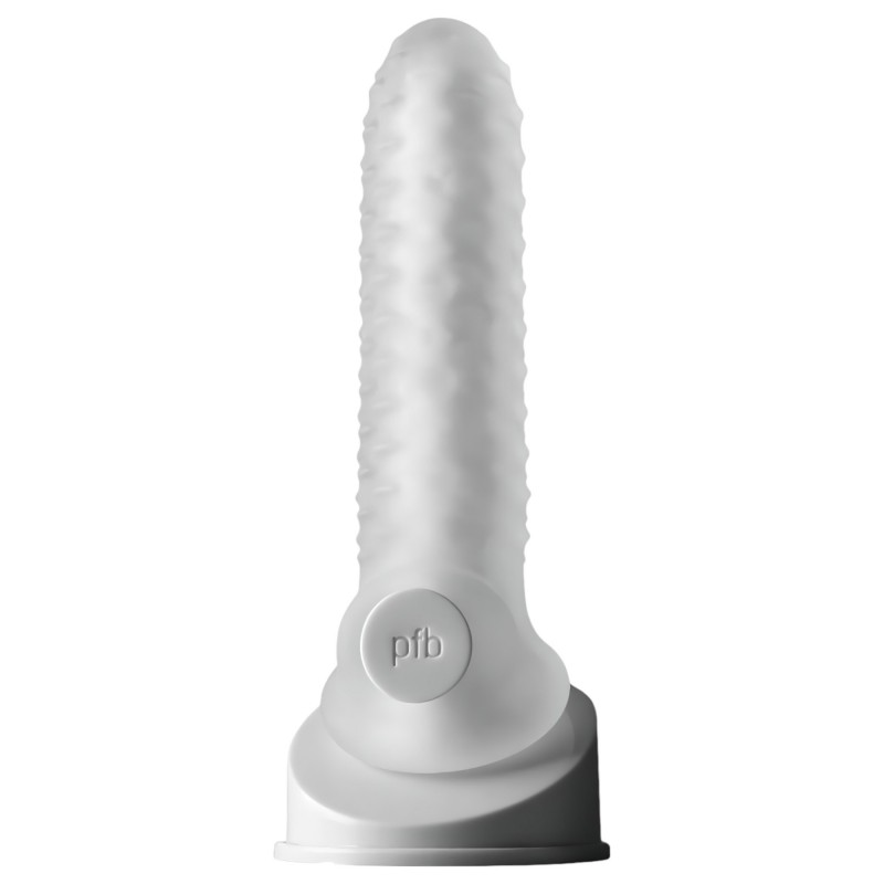 Perfect Fit - Fat Boy Checker Box - péniszköpeny (17 cm, fehér) 131364 termék bemutató kép