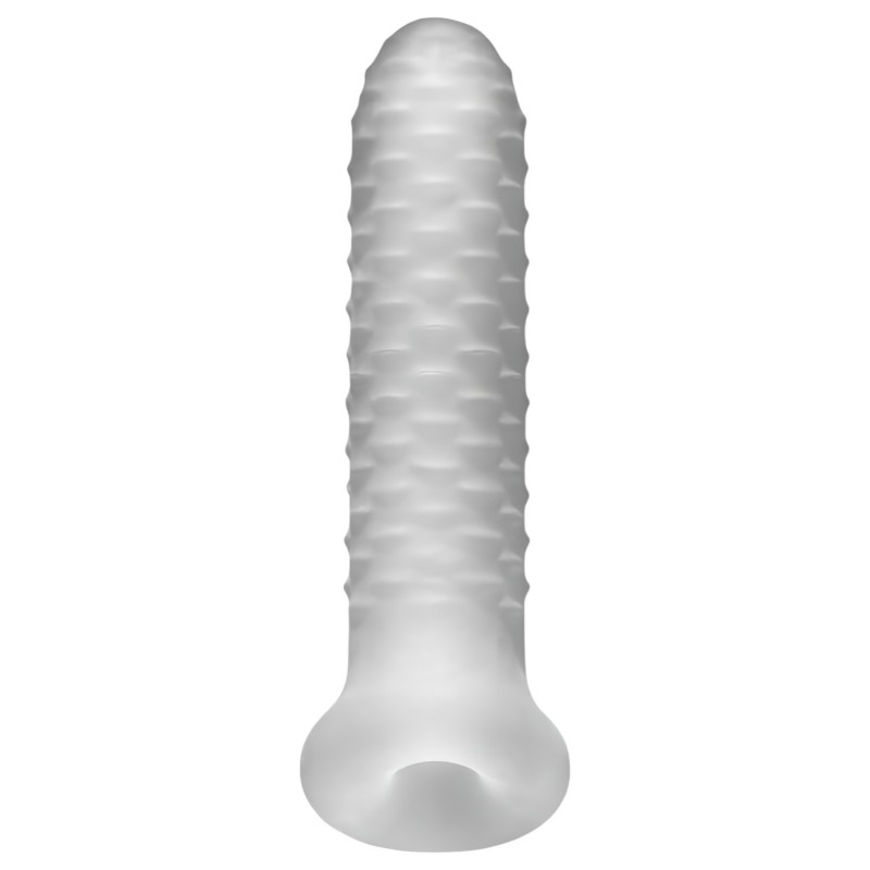 Perfect Fit - Fat Boy Checker Box - péniszköpeny (17 cm, fehér) 131366 termék bemutató kép