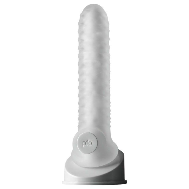 Perfect Fit - Fat Boy Checker Box - péniszköpeny (19 cm, fehér) 131297 termék bemutató kép