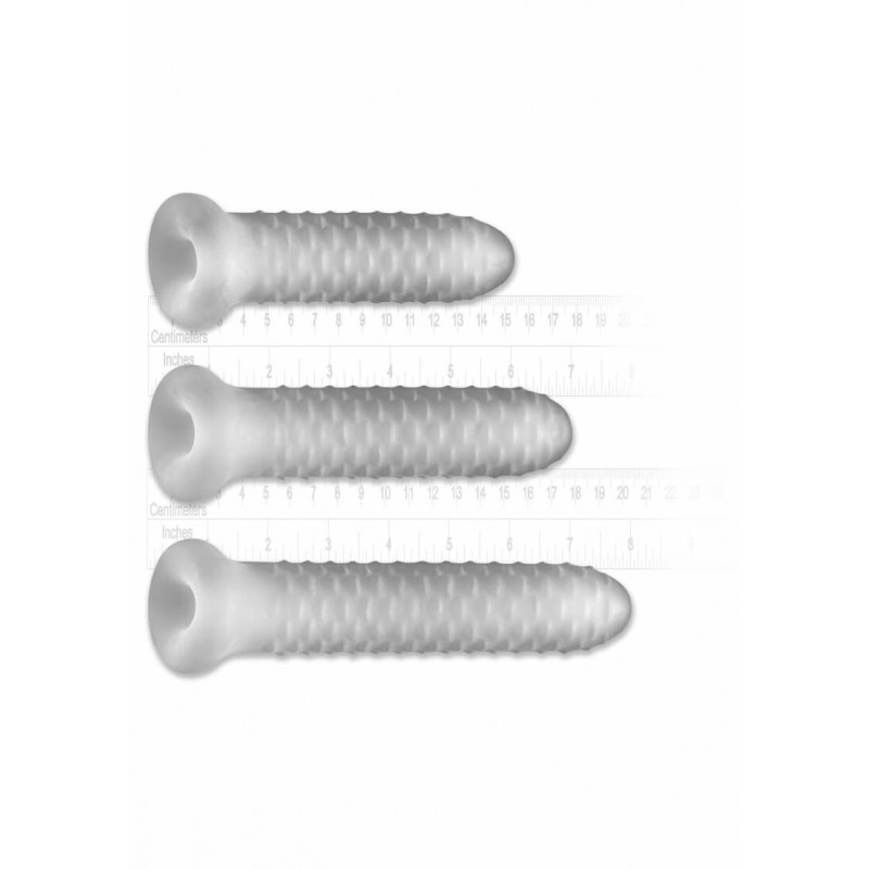 Fat Boy Checker Box - péniszköpeny (19cm) - fehér 58954 termék bemutató kép