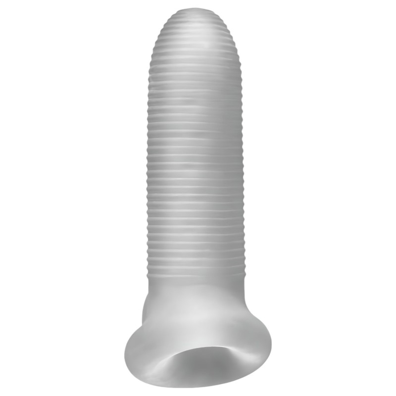 Perfect Fit - Fat Boy Micro Ribbed - péniszköpeny (15 cm, fehér) 132643 termék bemutató kép