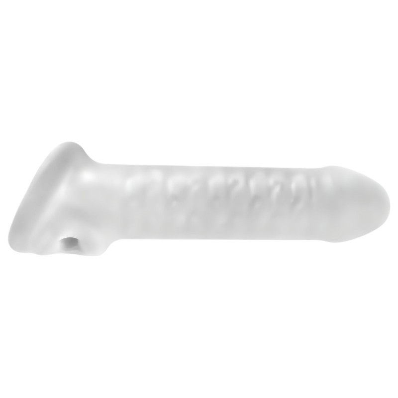 Perfect Fit - Fat Boy Thin - péniszköpeny (17 cm, fehér) 131474 termék bemutató kép