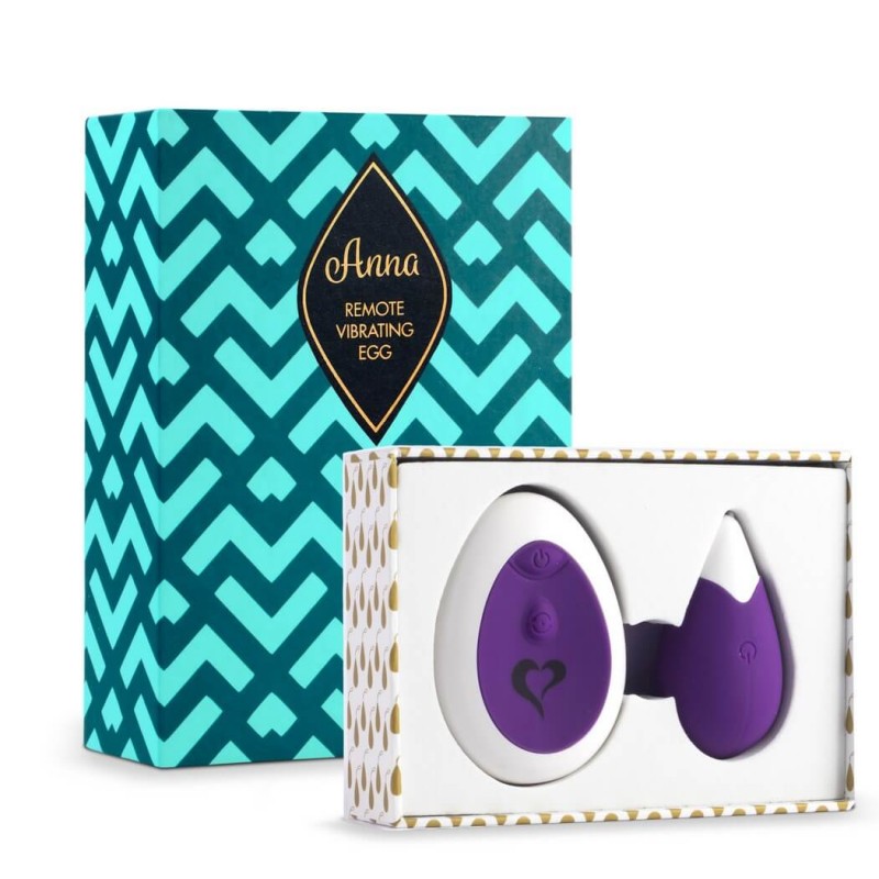 FEELZTOYS Anna - akkus, rádiós vibrációs tojás (lila) 19589 termék bemutató kép