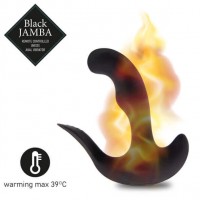 FEELZTOYS Black Jamba - rádiós, melegítős anál vibrátor (fekete) 49426 termék bemutató kép