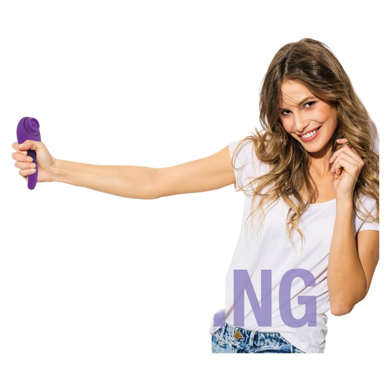 FEELZTOYS Femmegasm - akkus 2in1 csikló vibrátor, csiklóizgató (lila) 164968 termék bemutató kép
