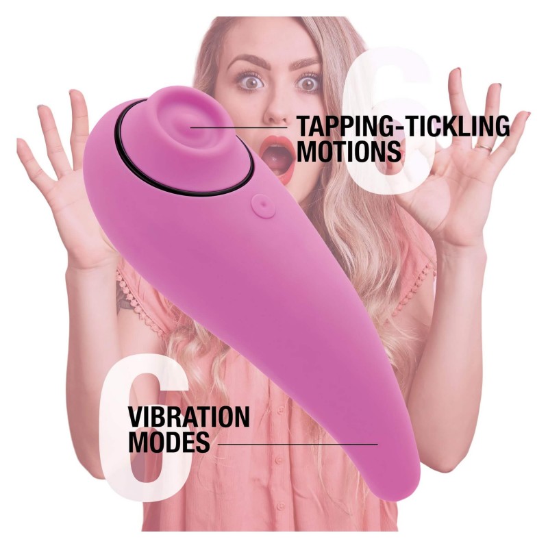 FEELZTOYS Femmegasm - akkus 2in1 csikló vibrátor, csiklóizgató (pink) 165089 termék bemutató kép