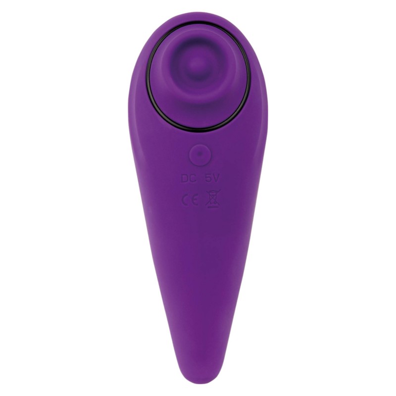 FEELZTOYS Femmegasm - akkus 2in1 csikló vibrátor (lila) 94846 termék bemutató kép