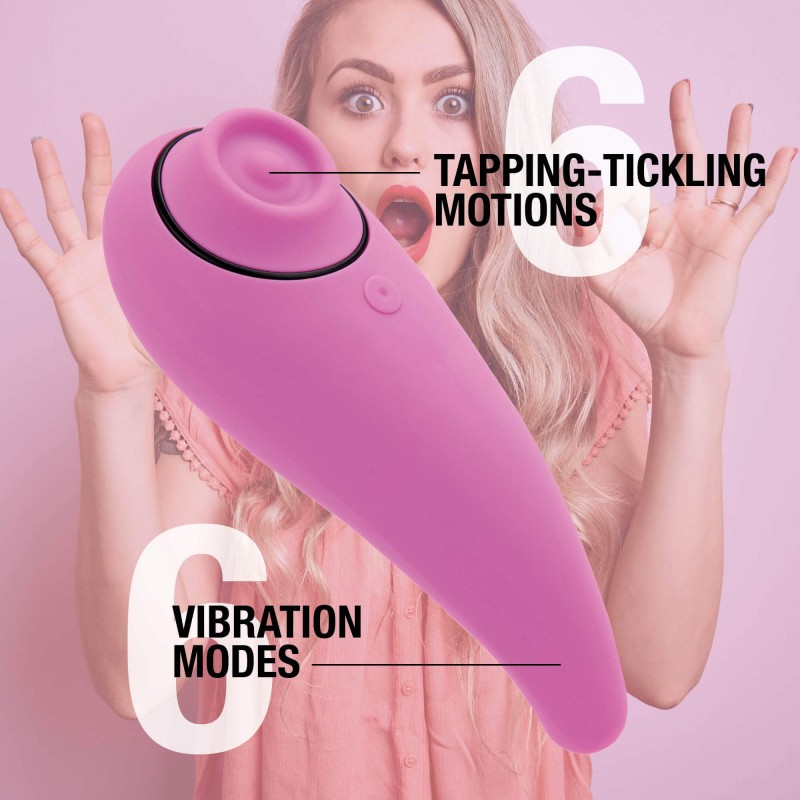 FEELZTOYS Femmegasm - vízálló hüvelyi és csiklóvibrátor (pink) 77081 termék bemutató kép