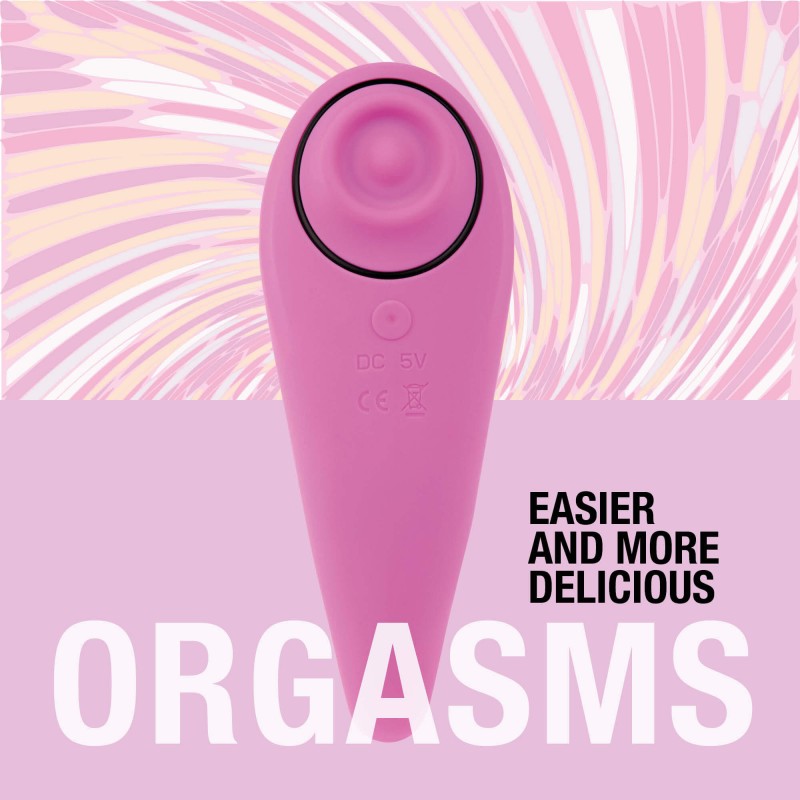 FEELZTOYS Femmegasm - akkus 2in1 csikló vibrátor (pink) 86276 termék bemutató kép