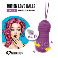 FEELZTOYS Foxy - akkus, rádiós, vízálló vibrációs tojás (lila) 49421 termék bemutató kép