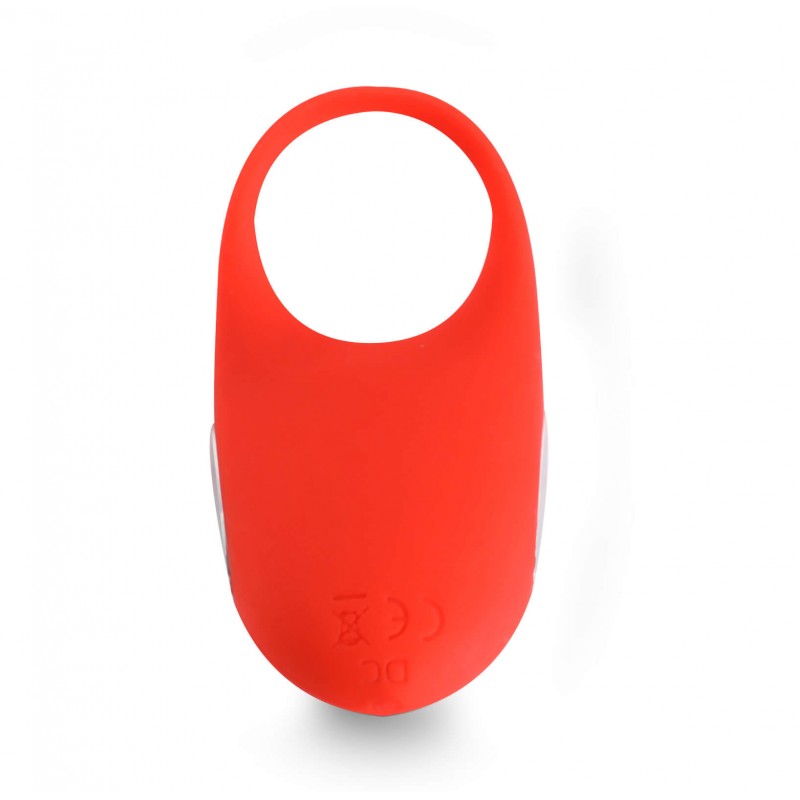 Feelztoys Thor - akkus vibrációs péniszgyűrű (piros) 23709 termék bemutató kép