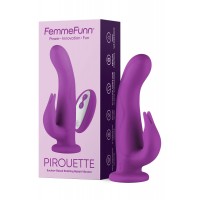FemmeFunn Pirouette - akkus, rádiós, prémium vibrátor (lila) 77672 termék bemutató kép