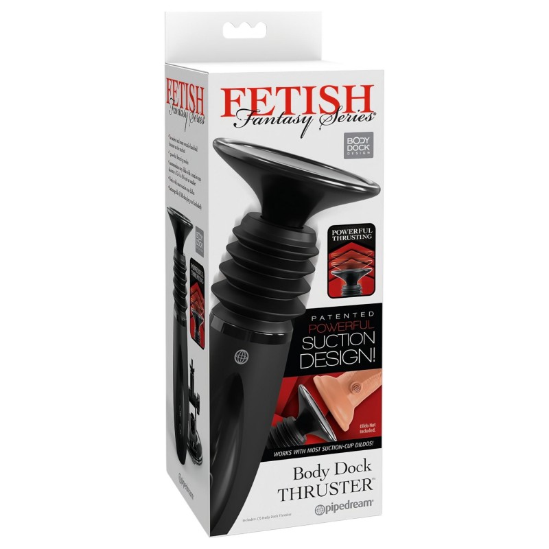 Fetish Fantasy Body Dock Thruster - lökő adapter dildóhoz, szexgép (fekete) 163079 termék bemutató kép