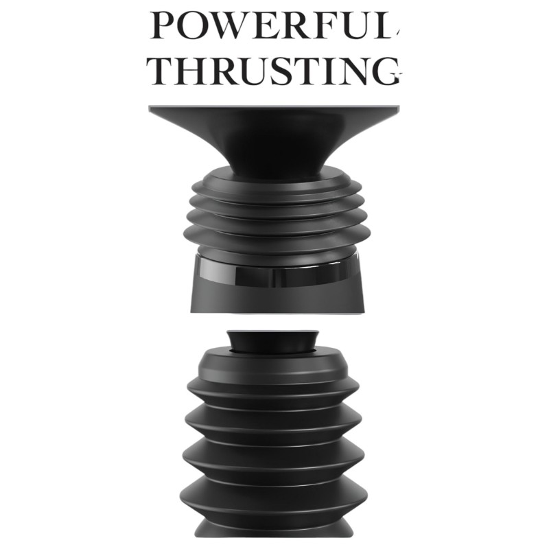 Fetish Fantasy Body Dock Thruster - lökő adapter dildóhoz, szexgép (fekete) 163082 termék bemutató kép