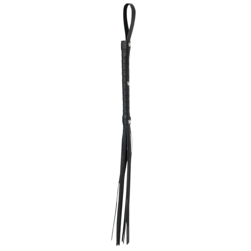 Pipedream - Fetish Fantasy Deluxe Cat-O-Nine - korbács - fekete (65cm) 132037 termék bemutató kép