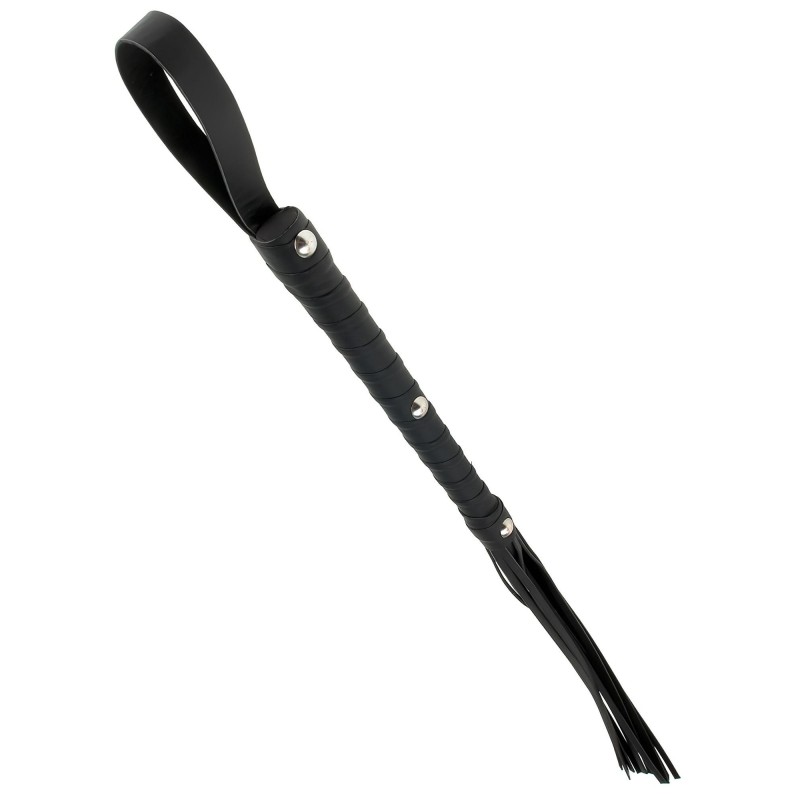 Pipedream - Fetish Fantasy Deluxe Cat-O-Nine - korbács - fekete (65cm) 132038 termék bemutató kép