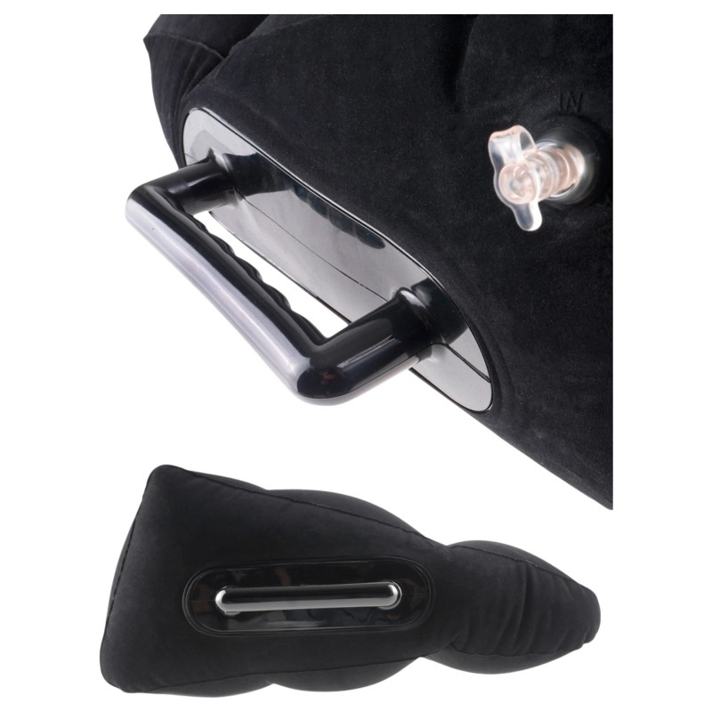 Fetish Fantasy - felfújható szexpárna kapaszkodóval (fekete) 127286 termék bemutató kép