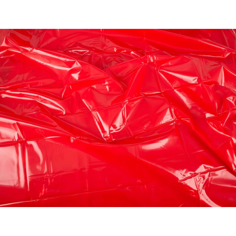 Fetish - piros vízálló lakk lepedő pároknak (200 x 220 cm) 157711 termék bemutató kép