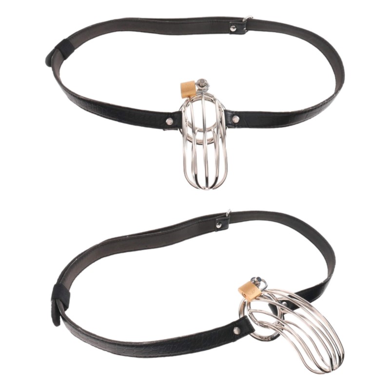 Fetish The Prisoner - fém péniszketrec (ezüst) 92459 termék bemutató kép