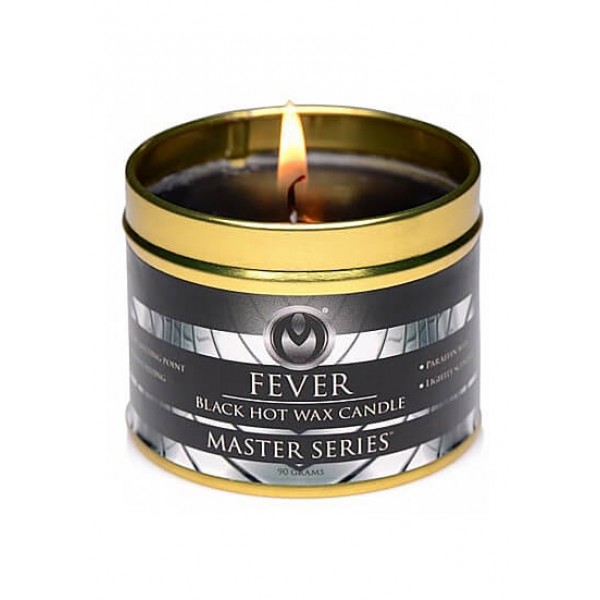 Fever - paraffin gyertya - fekete (120g)