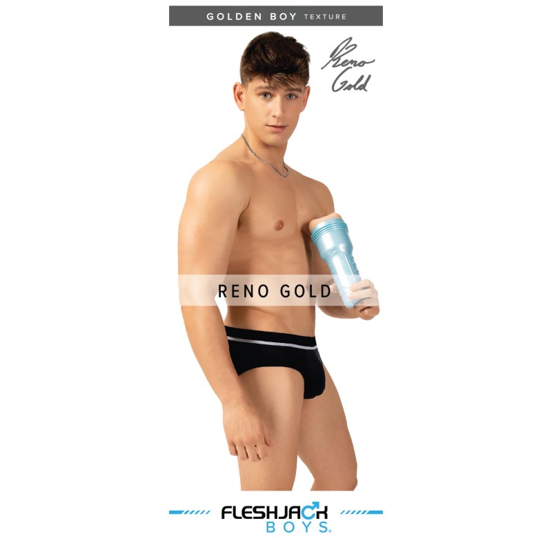 Fleshjack Reno Gold - élethű anál maszturbátor (testszínű) 165850 termék bemutató kép