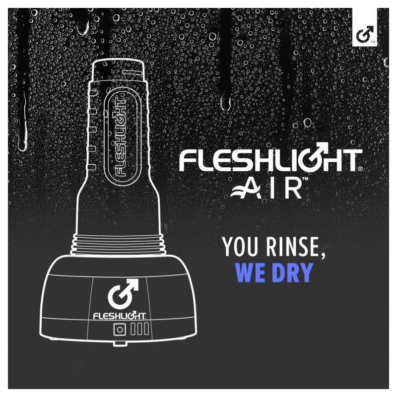 Fleshlight Air - automata maszturbátor szárító (fekete) 145273 termék bemutató kép