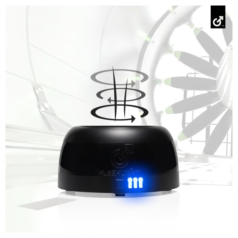 Fleshlight Air - automata maszturbátor szárító (fekete) 145277 termék bemutató kép