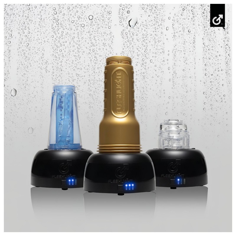 Fleshlight Air - automata maszturbátor szárító (fekete) 145105 termék bemutató kép