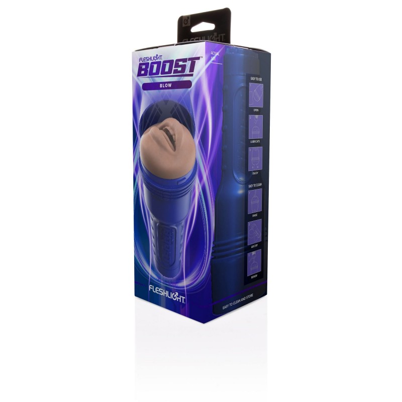 Fleshlight Boost Blow - élethű száj maszturbátor (natúr) 74225 termék bemutató kép