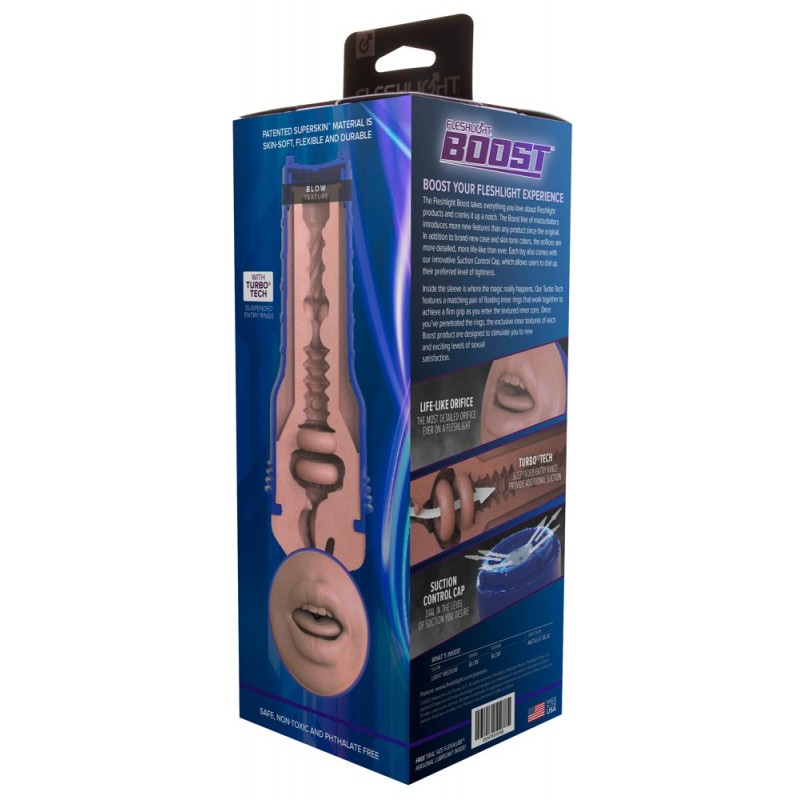 Fleshlight Boost Blow - élethű száj maszturbátor (testszínű) 78111 termék bemutató kép