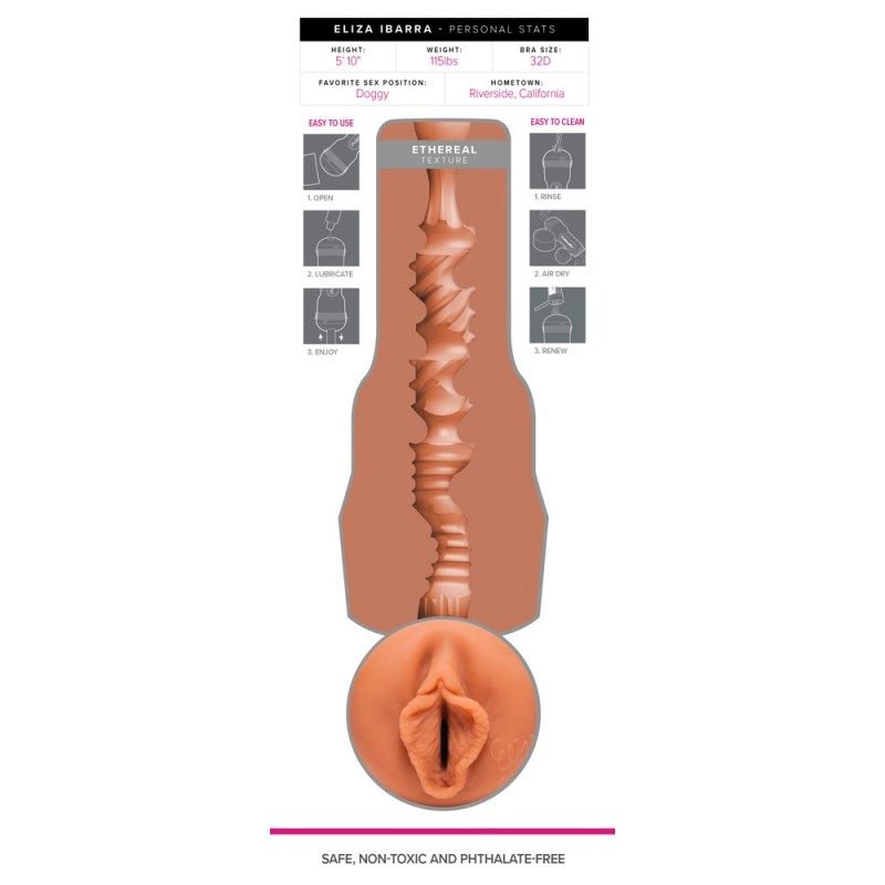 Fleshlight Eliza Ibarra Ethereal - élethű műpunci (natúr) 70079 termék bemutató kép