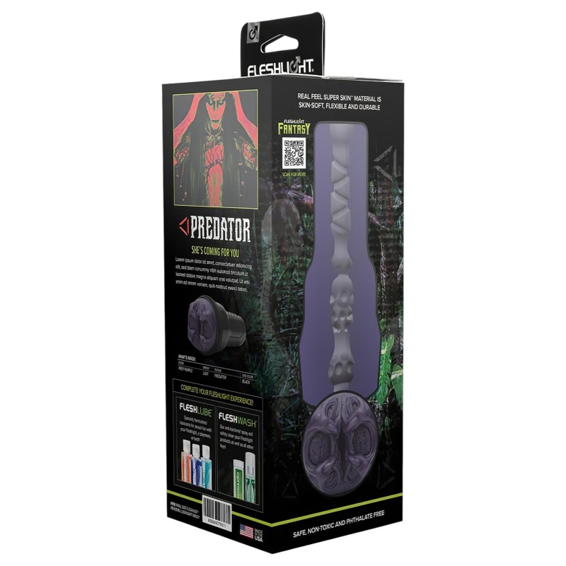 Fleshlight Fantasy Predator - fantázia műpunci maszturbátor (lila) 148714 termék bemutató kép