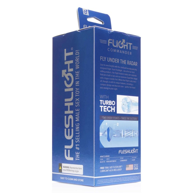Fleshlight Flight Commander - élethű szívó maszturbátor (kék) 86196 termék bemutató kép