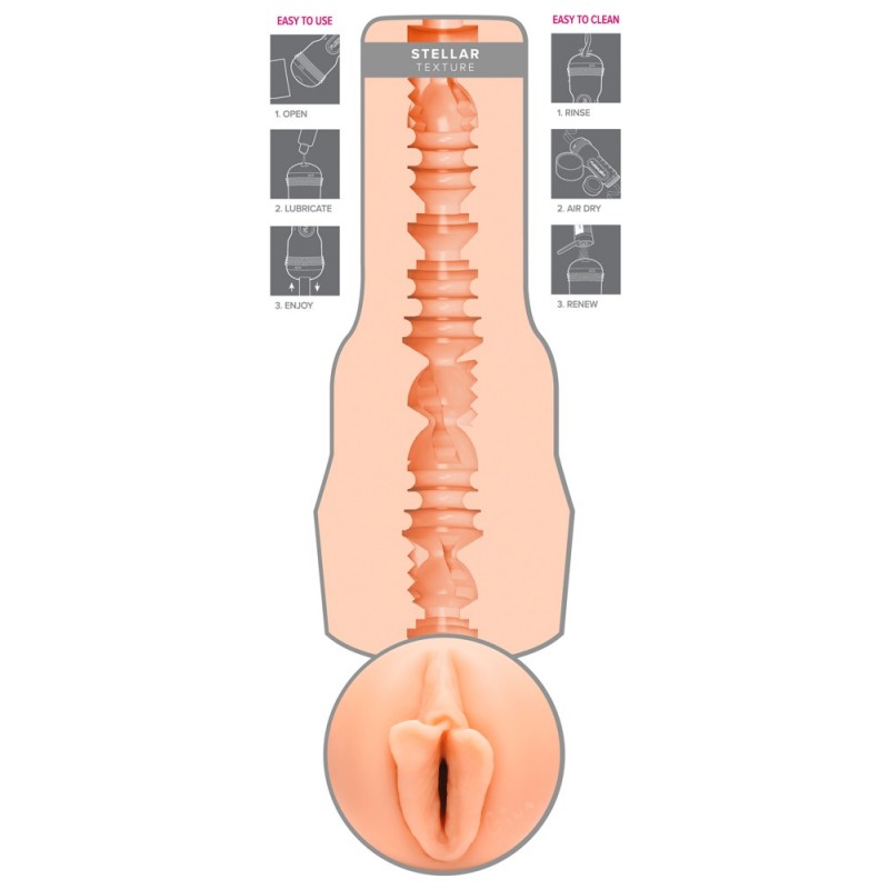 Fleshlight Gina Valentina Stellar élethű műpunci (natúr) 54201 termék bemutató kép