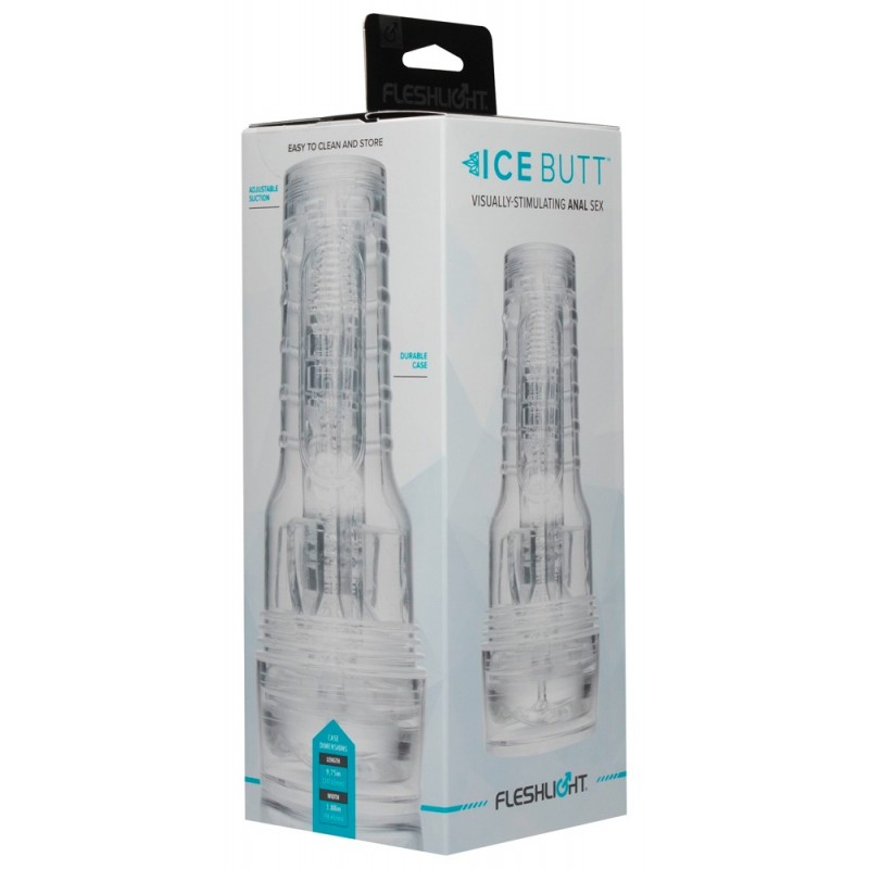 Fleshlight Ice Butt - műpopsi maszturbátor (átlátszó) 74844 termék bemutató kép