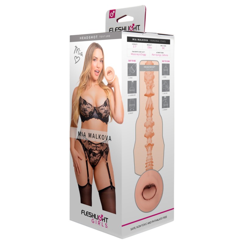 Fleshlight Mia Malkova - élethű műszáj maszturbátor (natúr) 126928 termék bemutató kép