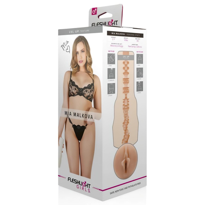 Fleshlight Mia Malkova LVL Up - élethű vagina maszturbátor (testszínű) 158297 termék bemutató kép