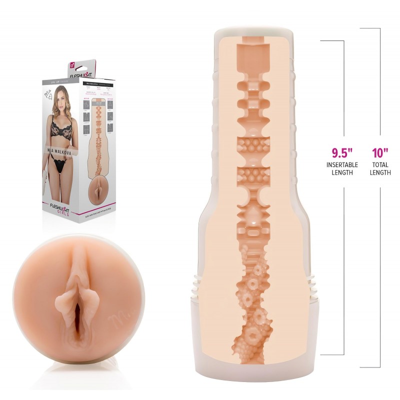 Fleshlight Mia Malkova LVL Up - élethű vagina maszturbátor (testszínű) 158298 termék bemutató kép