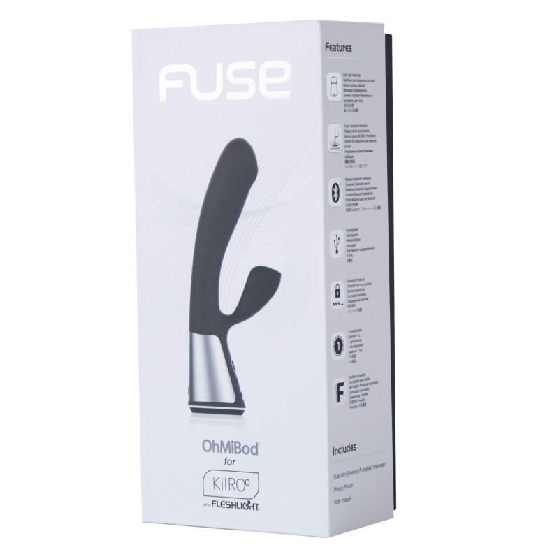 Fleshlight OHMIBOD Kiiroo - okos csiklókaros vibrátor (fekete) 84986 termék bemutató kép