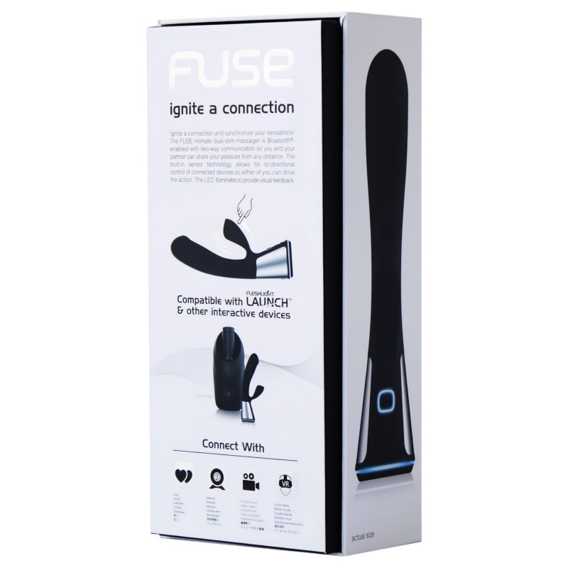 Fleshlight OhMiBod Kiiroo – App-vezérelt csiklókaros vibrátor (fekete) 138287 termék bemutató kép