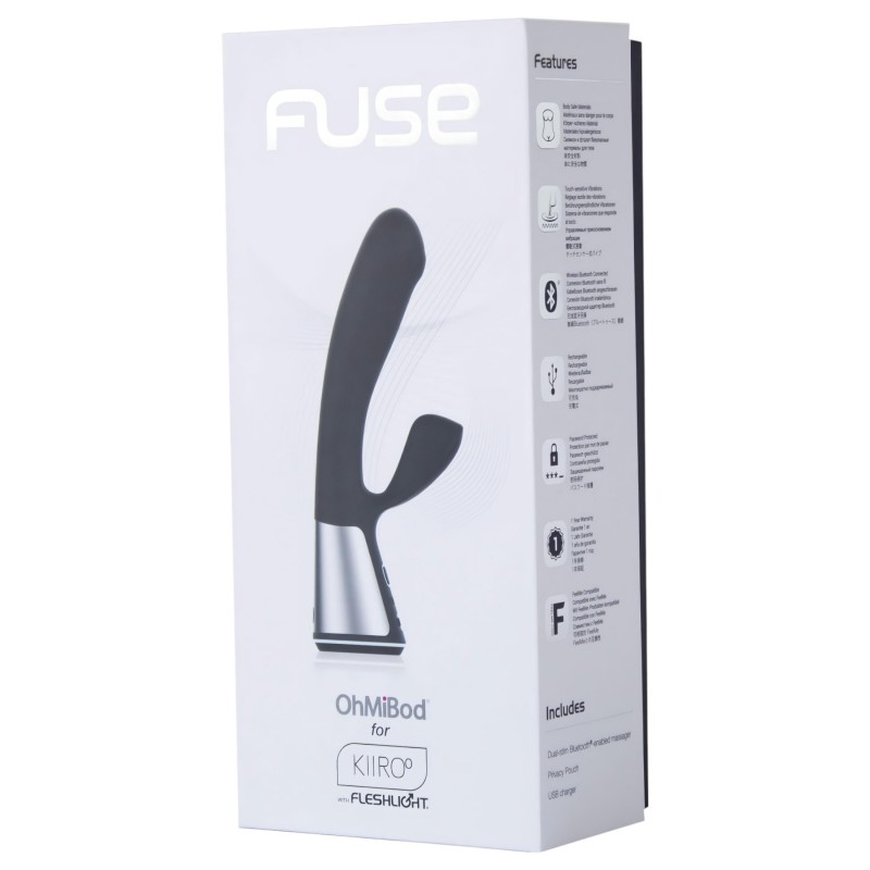 Fleshlight OhMiBod Kiiroo – App-vezérelt csiklókaros vibrátor (fekete) 138288 termék bemutató kép
