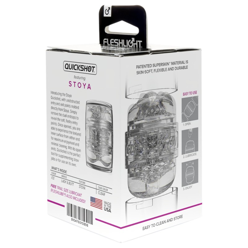 Fleshlight Quickshot Stoya - utazó maszturbátor (átlátszó) 98119 termék bemutató kép