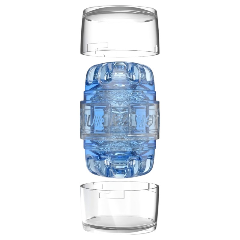 Fleshlight Quickshot Turbo - kétvégű utazó maszturbátor (kék) 161282 termék bemutató kép