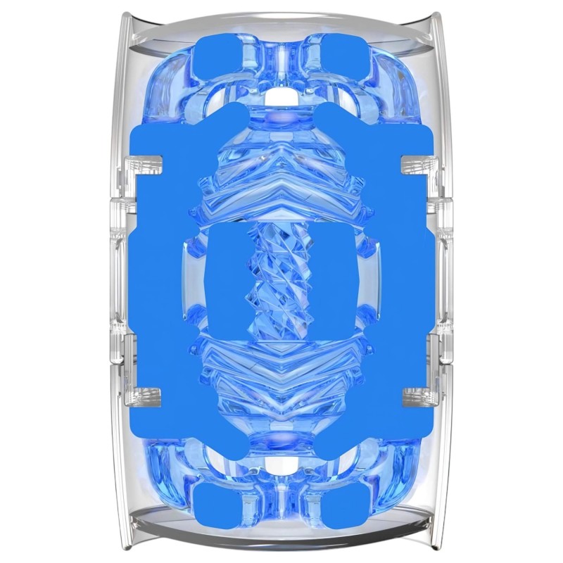 Fleshlight Quickshot Turbo - kétvégű utazó maszturbátor (kék) 161286 termék bemutató kép