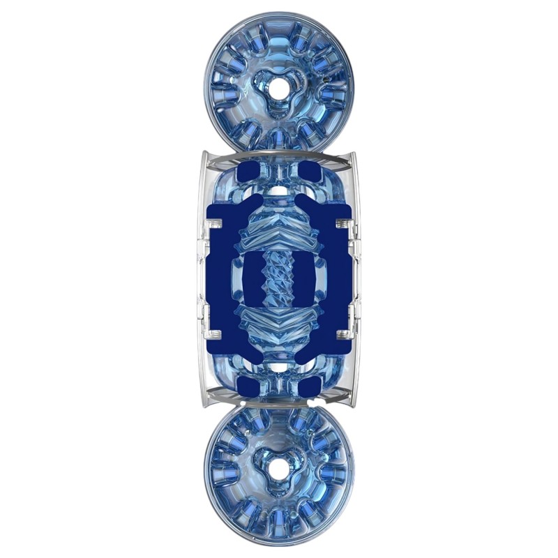 Fleshlight Quickshot Turbo - kétvégű utazó maszturbátor (kék) 161287 termék bemutató kép