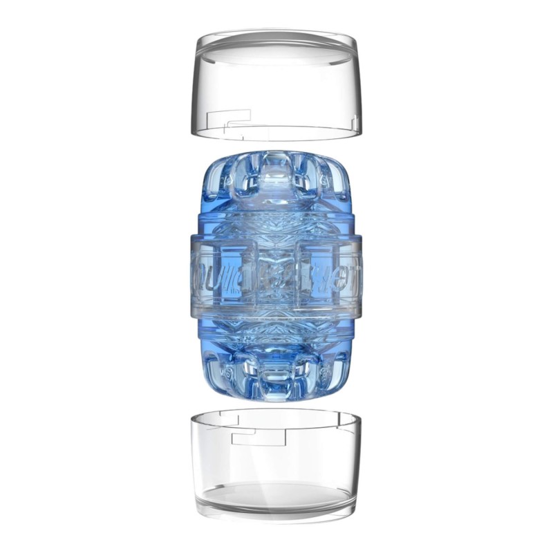 Fleshlight Quickshot Turbo - utazó maszturbátor (kék) 90349 termék bemutató kép