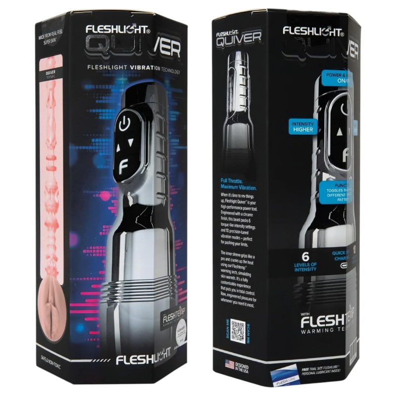 Fleshlight Quiver - rezgő és melegítő maszturbátor (vagina) 145140 termék bemutató kép