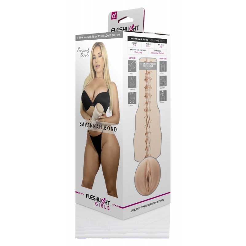 Fleshlight Savannah Bond - élethű művagina (natúr) 82793 termék bemutató kép