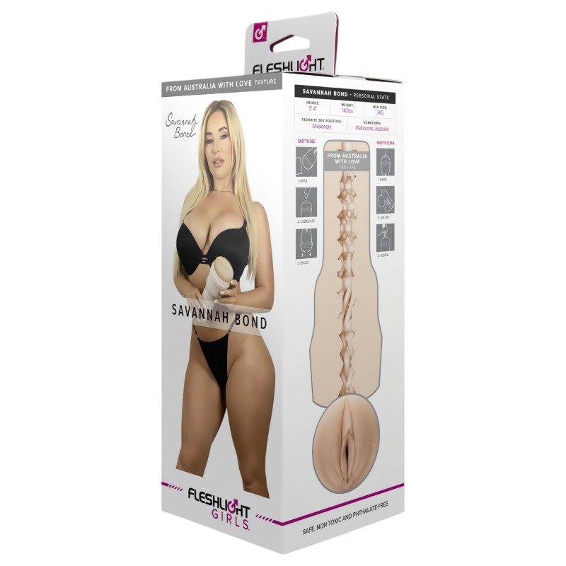 Fleshlight Savannah Bond - élethű művagina (testszínű) 127867 termék bemutató kép