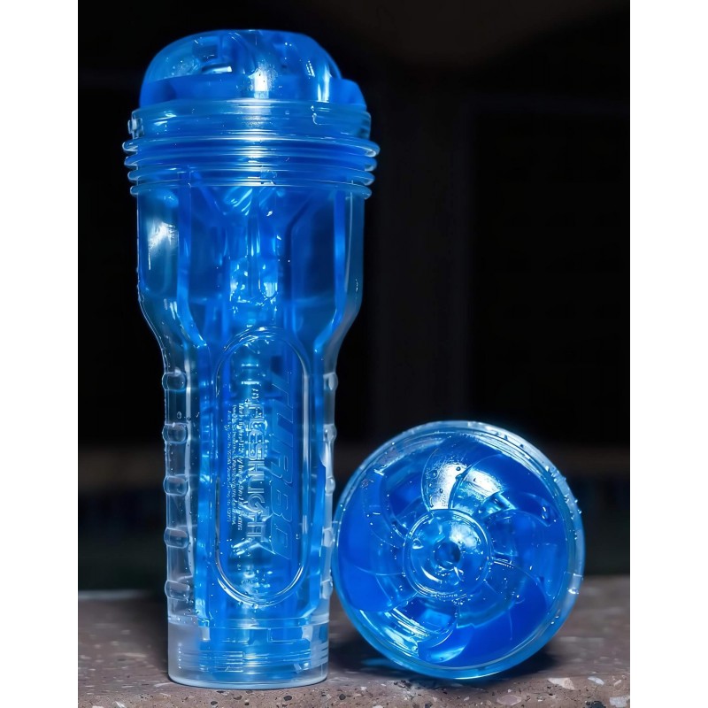 Fleshlight Turbo Thrust - élethű szívó maszturbátor (kék) 161340 termék bemutató kép